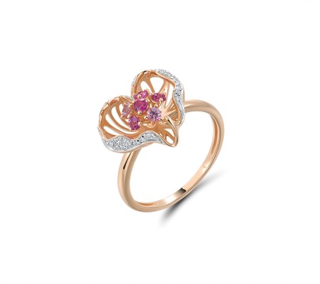 14KRW  Pink Sapphire,Ruby Ring(R321992PRU14KRW)