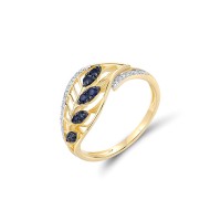 14KYWB  Blue Sapphire Ring(R322001SAP14KYWB)