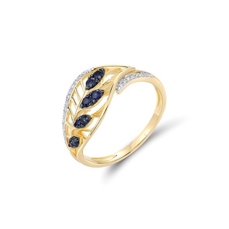 14KYWB  Blue Sapphire Ring(R322001SAP14KYWB)
