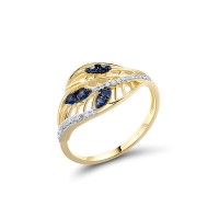 14KYWB  Blue Sapphire Ring(R322002SAP14KYWB)
