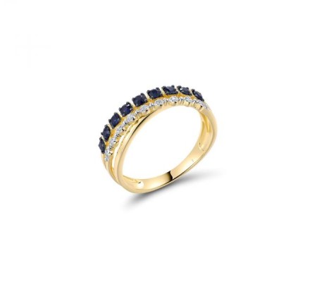 14KYWB  Blue Sapphire Ring(R322015SAP14KYWB)
