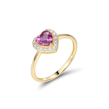 14KY  Pink Sapphire Ring(R322076PIS14KY) - US 7