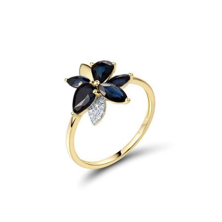 14KYW  Blue Sapphire Ring(R322104SAP14KYW)