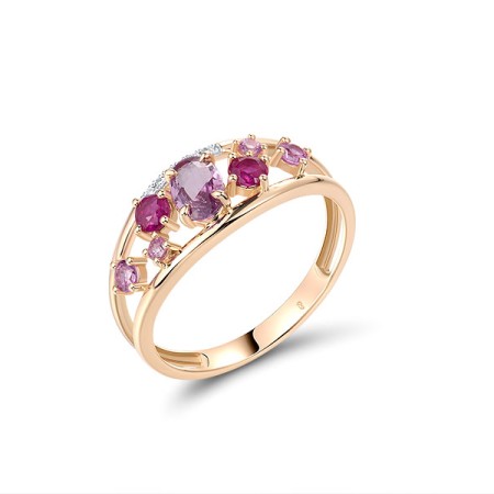 14KRW  Pink Sapphire,Ruby Ring(R322111PRU14KRW)