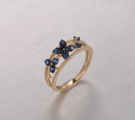 14KYWB  Blue Sapphire Ring(R322127ASAP14KYWB)