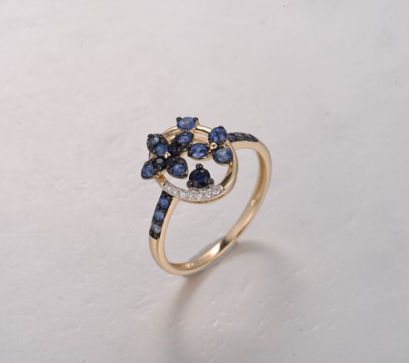 14KYWB Blue Sapphire Ring(R322130ASAP14KYWB)