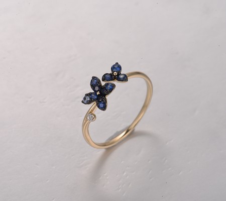 14KYWB  Blue Sapphire Ring(R322132ASAP14KYWB)