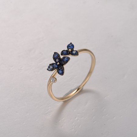 14KYWB  Blue Sapphire Ring(R322132ASAP14KYWB)