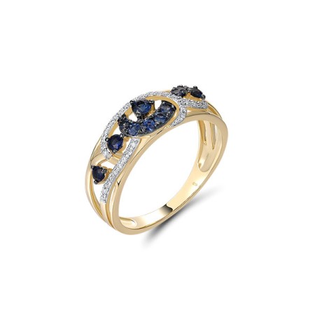 14KYWB  Blue Sapphire Ring(R322133SAP14KYWB)