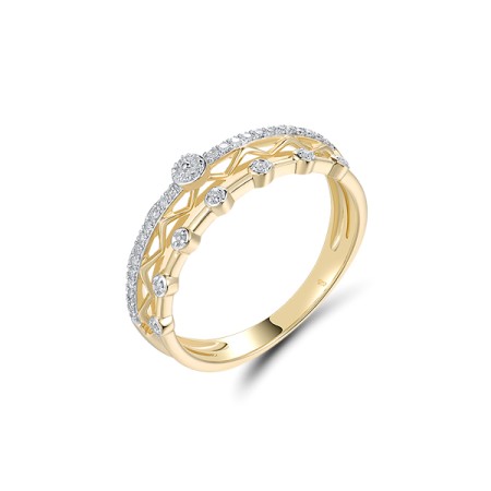 14KYW  Diamond Ring(R322166DIA14KYW)