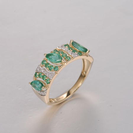 14KYW  Emerald Ring(R322198EMR14KYW)
