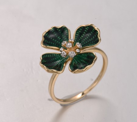14KYW  Enamel Ring(R322301ENA114KYW)
