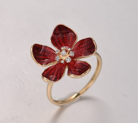 14KYW  Enamel Ring(R322303ENA14KYW)
