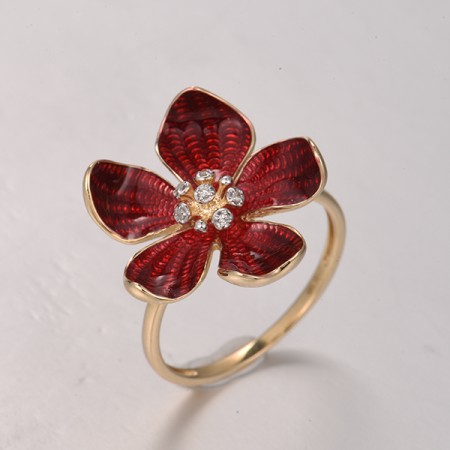 14KYW  Enamel Ring(R322303ENA14KYW)
