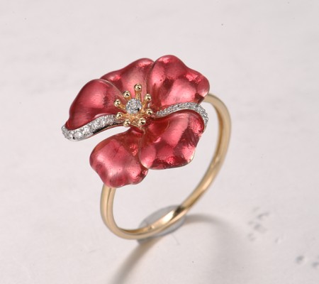 14KYW  Enamel Ring(R322305ENA14KYW)