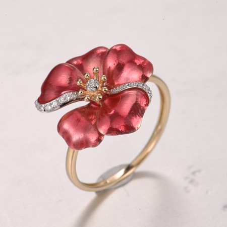 14KYW  Enamel Ring(R322305ENA14KYW)
