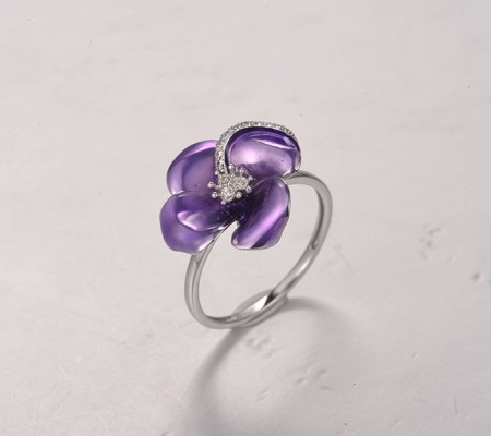 14KW  Enamel Ring(R322306ENA14KW)