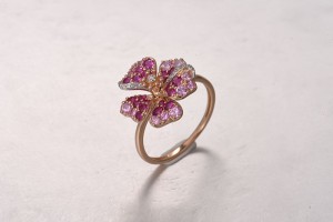 14KRW  Pink Sapphire,Ruby Ring(R322312PRU14KRW)