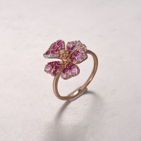 14KRW  Pink Sapphire,Ruby Ring(R322312PRU14KRW)