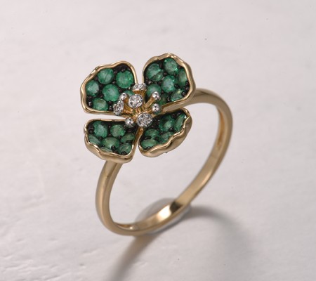 14KYWB  Emerald Ring(R322362EMR14KYWB)