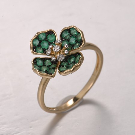 14KYWB  Emerald Ring(R322362EMR14KYWB)
