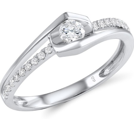 18KW Ring Diamond (R600001DIA18KW)
