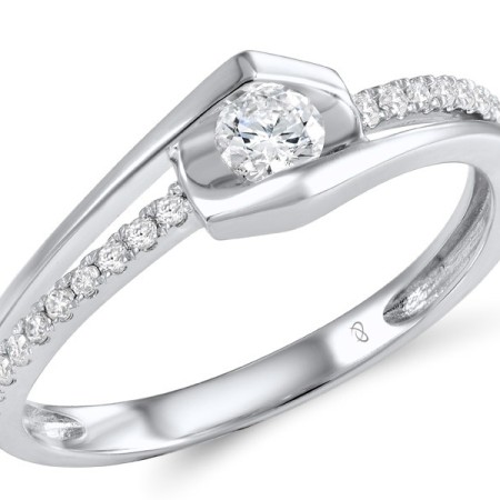 18KW Ring Diamond (R600001DIA18KW)