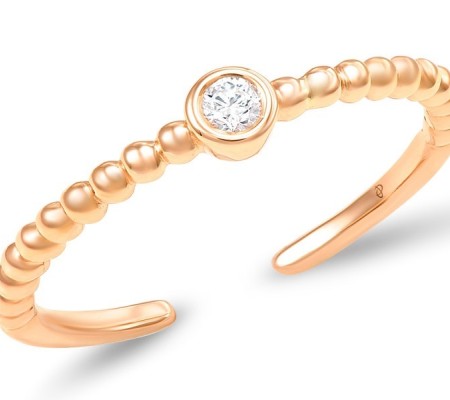 18KR Ring Diamond (R600049DIA18KR) - US 2