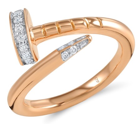 18KRW Ring Diamond (R600105DIA18KRW)