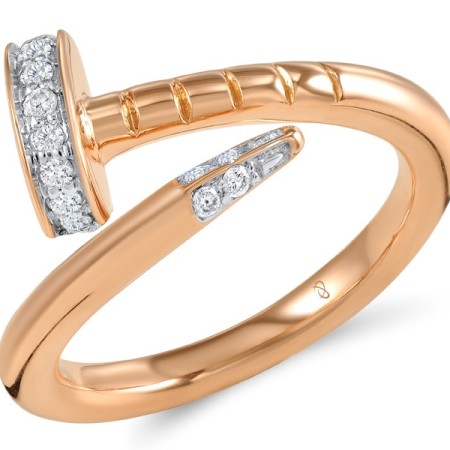 18KRW Ring Diamond (R600105DIA18KRW)