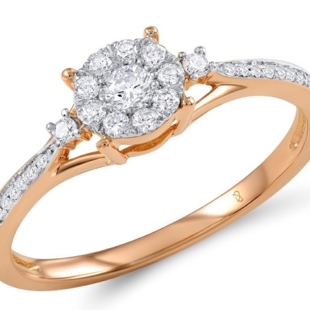 18KRW Ring Diamond (R600112DIA18KRW) - US 6