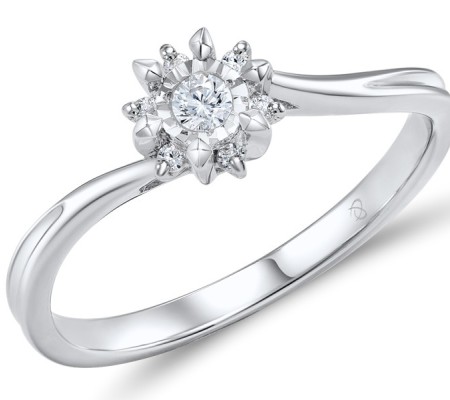 14KW  Diamond Ring  (R600131DIA14KW)