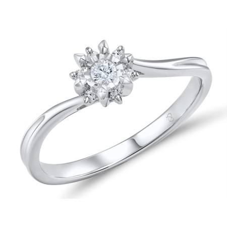 14KW  Diamond Ring  (R600131DIA14KW)