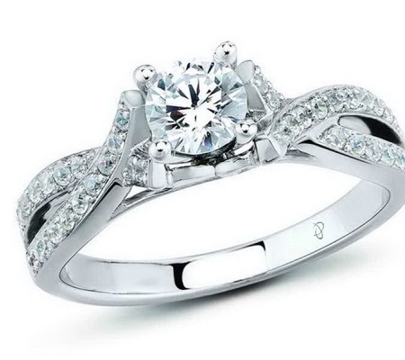 Sterling Silver Bridal Ring White Cubic Zirconia (S301059AWCZSL925) - US 5.5