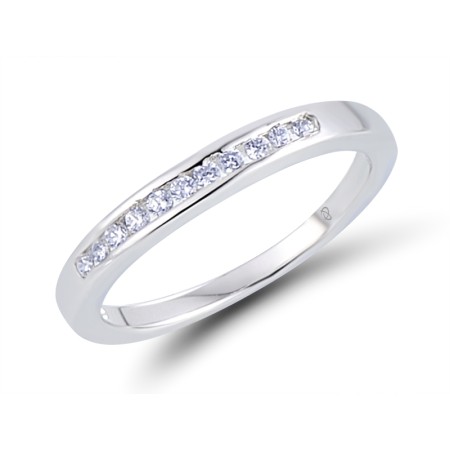 Sterling Silver Bridal Ring White Cubic Zirconia (S301061BWCZSL925) - US 5.5